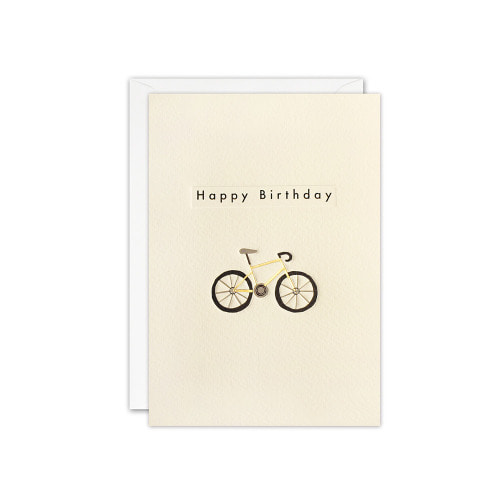 birthday bike ingot card