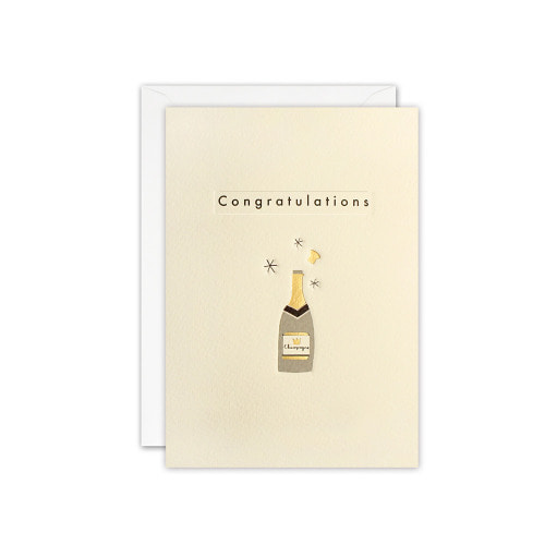congratulations champagne ingot card