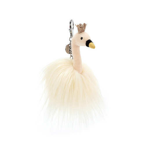 fancy swan bag charm
