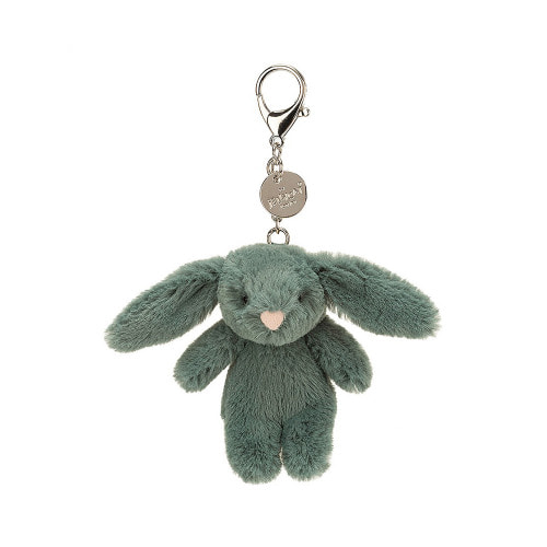 bashful  bunny forest bag charm