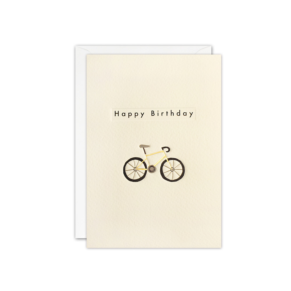birthday bike ingot card