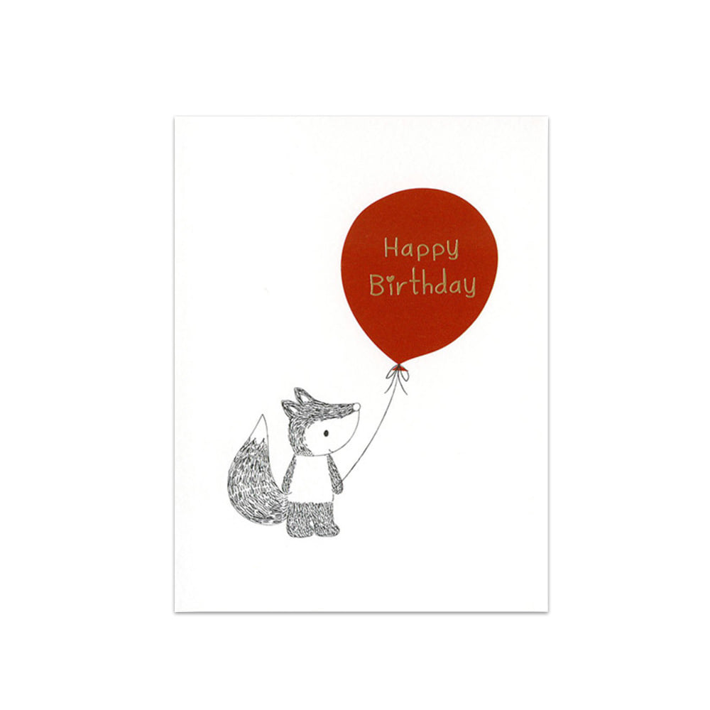 M Card_fox with balloon