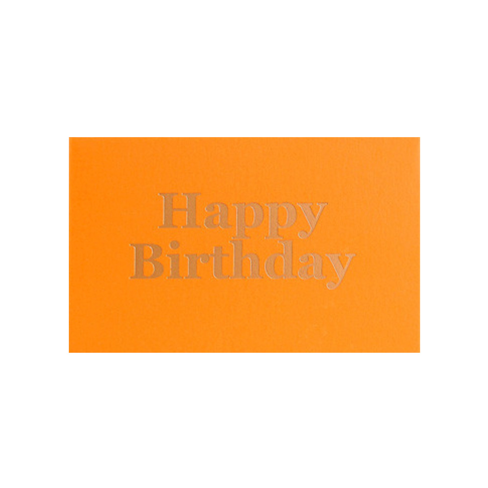 미니카드 Birthday_Orange