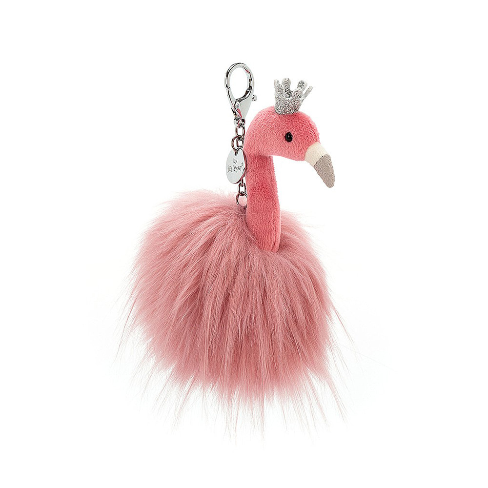 fancy flamingo bag charm