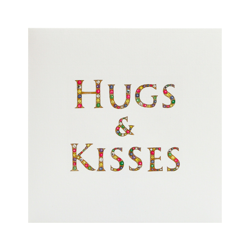 Crystal Card_Hugs&amp;Kisses