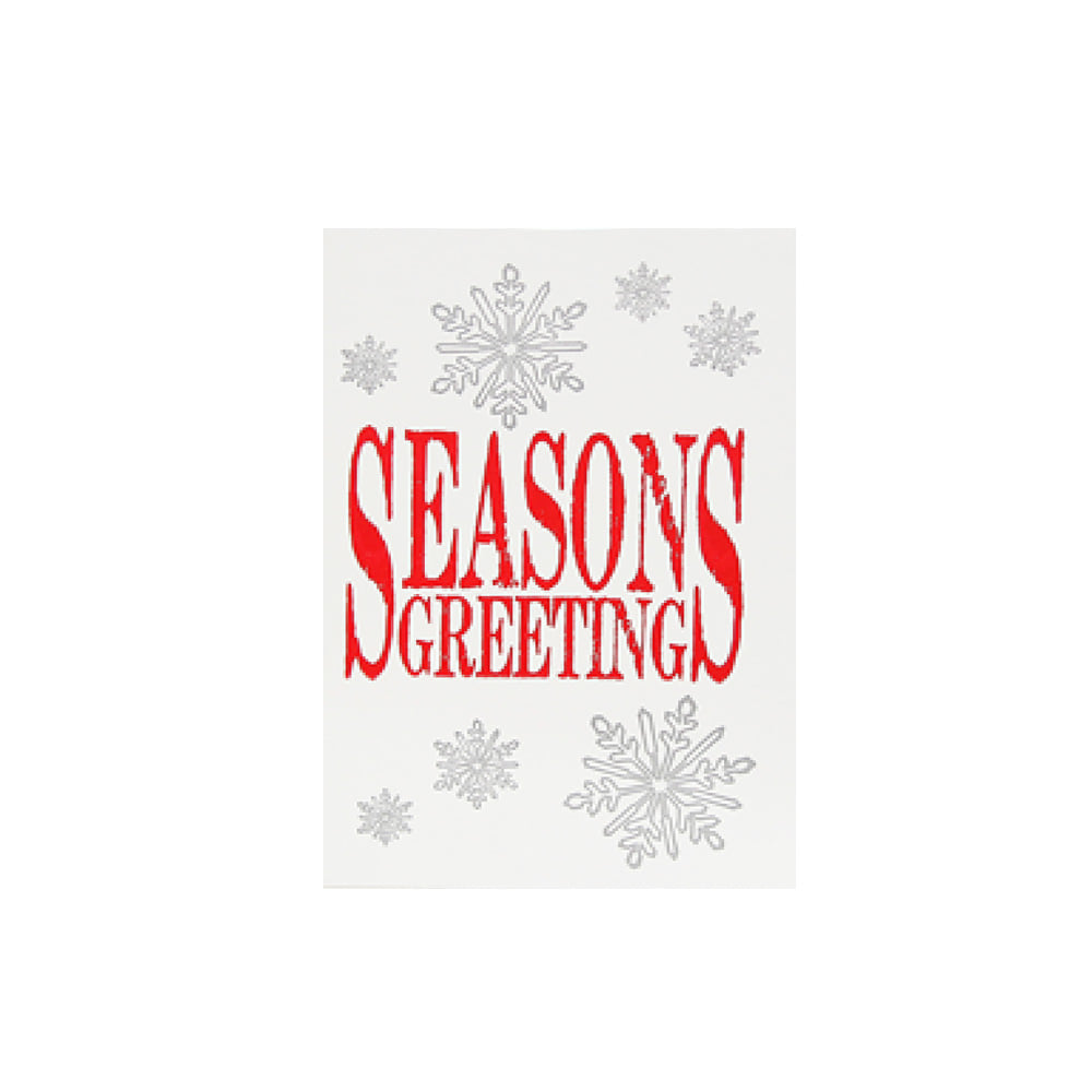 X-MAS _ Season&#039;s Greetings Snowflakes