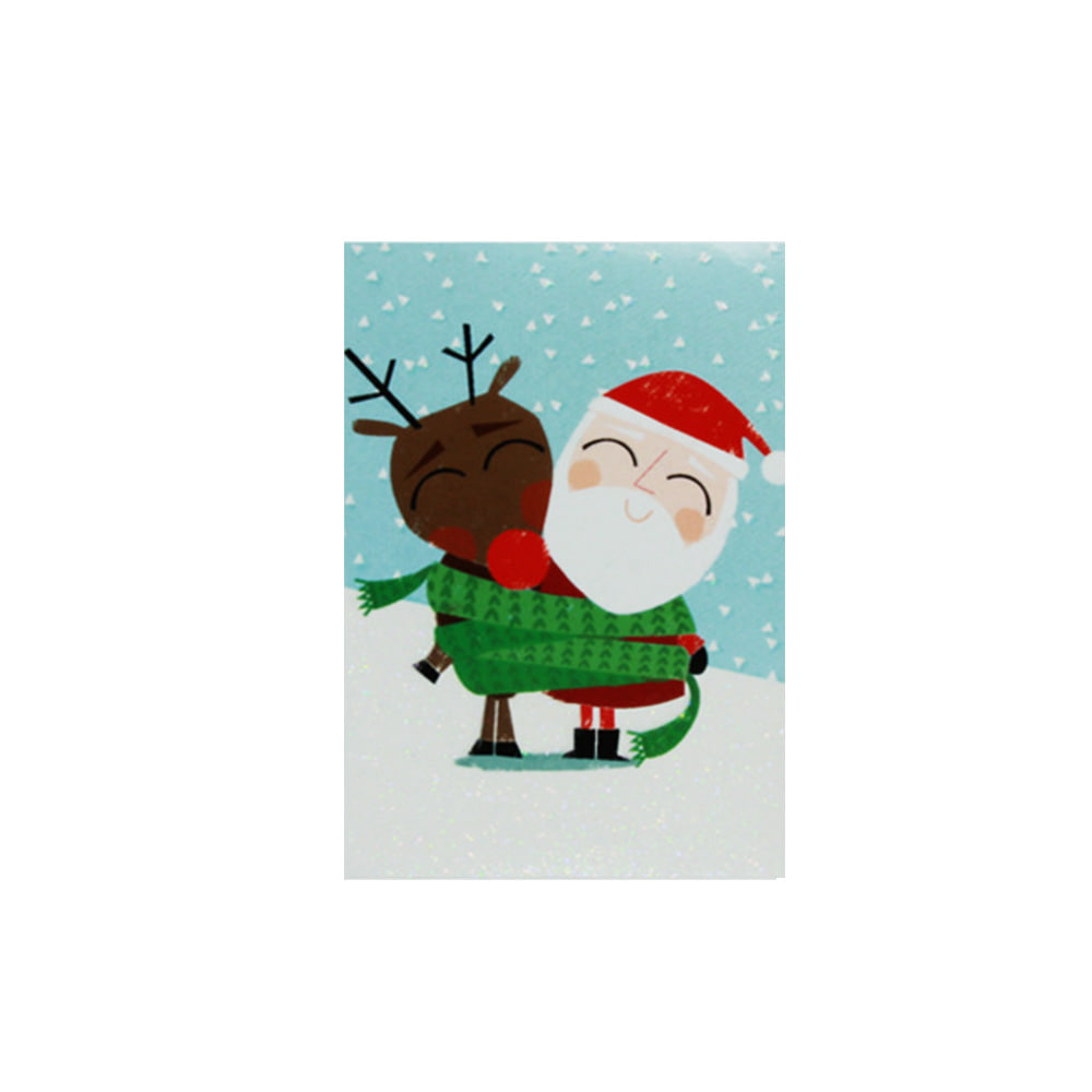 X-MAS _ santa deer with green scarf