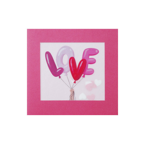 Love Balloons paper shakies card