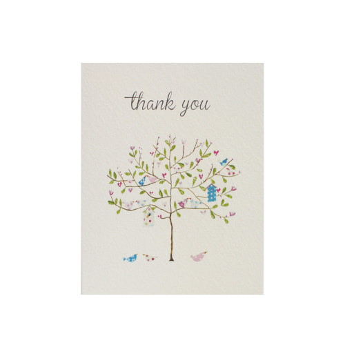 thank you tree mini card